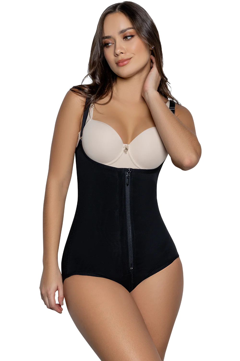 Panty Bodyshapers with Covered Back and Zipper-1015